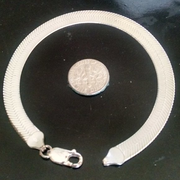 COPY - Vintage Herringbone Sterling Silver Bracel…